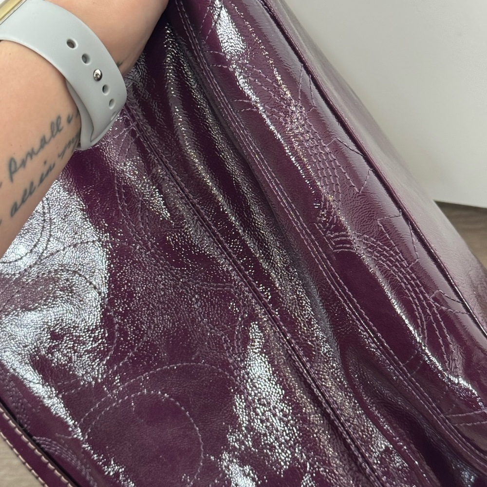 Coach RARE Purple Leather Tote + 5 Matching Accessories | Collector Set - Picture 9 of 16